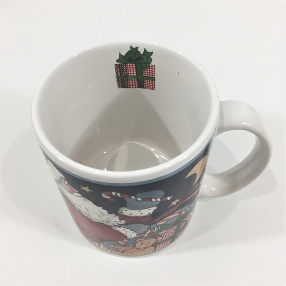 Retired Susan Winget Santa in Sleigh Mug - Picture 3 of 4
